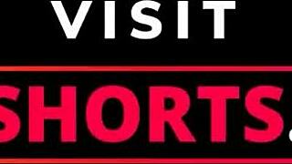 curly slut in tight shorts loves rough public anal doesn't she?