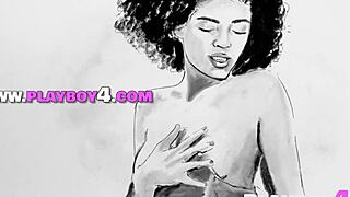 wow curly latina bruna rocha strips her hot body posing like a total babe 🔥😍