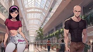 Violet Provokes Friends Gazing at Her Huge Tits Body