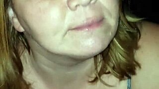 boldly gripping and stroking throbbing cock to intense climax with milf urges