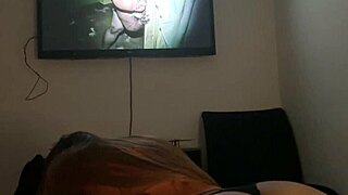 watching horror movie with best friend she gets scared and rides me