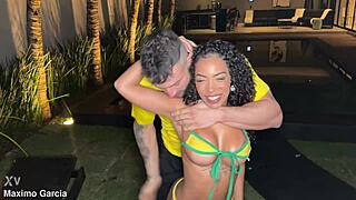 damn this perfect ass brazilian teen rides monster cock in crazy interracial heat