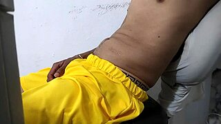 Fiery latin hunk unleashes throbbing massive cock temptation