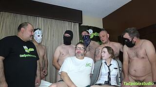 ashley white screams through six cocks six creampies no cleanup gangbang frenzy