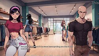 Violet Provokes Friends Gazing at Her Huge Tits Body