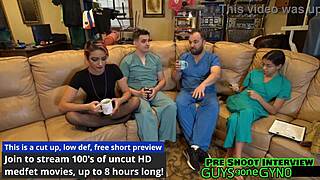 nurse roleplay turns wild with hairy patient humiliation backstage