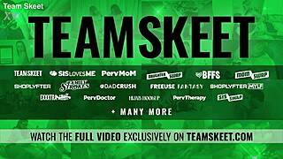 slutty babe gets rough pussy pounding and creampie from old man