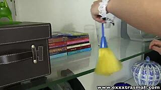 exxxtrasmall petite housemaid gets shaved pussy pounded hard