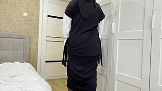 Arab Stepmom's Stockings JOI Drives You Wild!