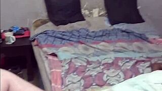 Boss Unwinds with Sexy Maid's Footjob and Blowjob Behind Wife's Back