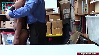 Ebony Thief Takes Deep Anal from Officer