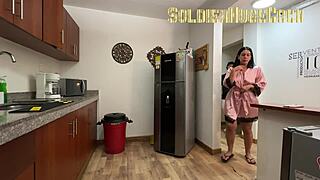 hot wife best friend slut rides my big cock bareback for cash creampie and squirt