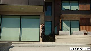 vixen rissa may shares hubby's cock riding with hazel moore