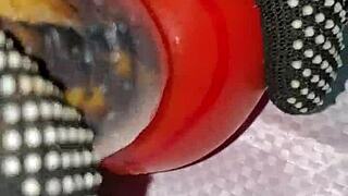 Redhead's Wet Ass Analyzed Hard By Banana Man Daddy's Food Fuck Frenzy!