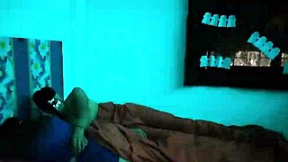 Big-ass latina in bedroom tempts on halloween with curvy kinky curves