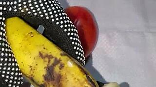 Redhead's Wet Ass Analyzed Hard By Banana Man Daddy's Food Fuck Frenzy!