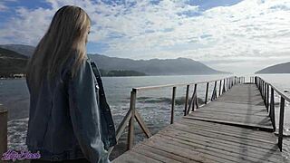 imagine our romantic outdoor walk with my pussy vibrating wildly from remote control toy