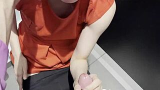 blonde teacher sucks cock then bends over for homemade anal pounding