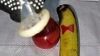 Redhead's Wet Ass Analyzed Hard By Banana Man Daddy's Food Fuck Frenzy!