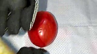 Redhead's Wet Ass Analyzed Hard By Banana Man Daddy's Food Fuck Frenzy!