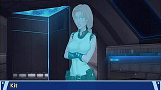 Groping Massive Tits Under Orange Trainer Tease