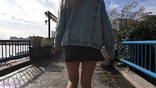 imagine our romantic outdoor walk with my pussy vibrating wildly from remote control toy