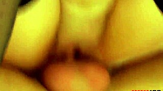Two Horny Guys Slam Young Brunette Ass And Pussy In Wild 3some Pound!