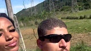 Leaked Brazilian Muse's Wild Outdoor Fuck at the Waterfall with Young Stud