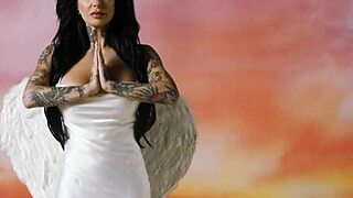 Busty Milf Joanna Angel Unveils Luscious Tattooed Body and Massive Tits for Playboy