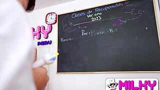 Student Fucks Sexy MILF Teacher Hard Fulfilling Intense School Wet Dream Ride