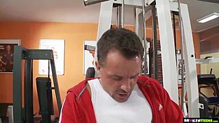 hot gym teen, i need your cock deep down my throat right now