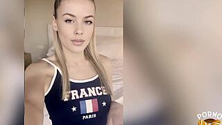 Beautiful blonde slut Marie wants hard sex with big tits bouncing wild.