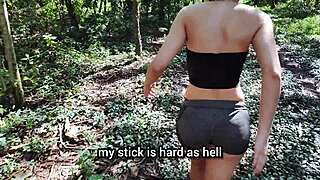 hot tanned slut teases in woods i fuck tight ass she begs pee play