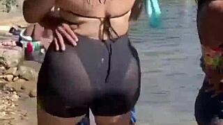 Curvy attractive woman casual meetup