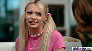 petite teen craves intense spanking from busty milfs