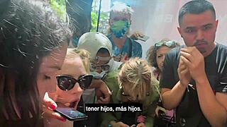 dominating sexy britney spears lookalike in passionate spanish action