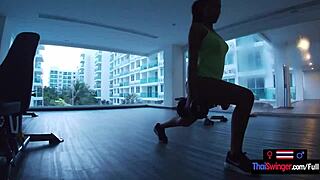 i crave my asian teen's gym fuck