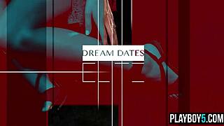 Deanna Greene's amazing big natural tits bounce free in teasing striptease reveal