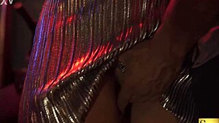 Curvy brazilian babe sucks two black monster cocks at wild swingers orgy