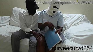 Curvy Ebony Student Fucks Professor Doggystyle for Orgasms Grades