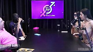 Lucas Ferraz's Huge BBC Pounds Monica Lima And Nayra Live!