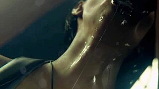 jill's red lipstick cock ring blowjob cumshot