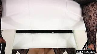 ginger penny pax rides alex legend's cock cowgirl on her bush