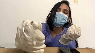 Nurse Chokes on Patient's Huge Cock