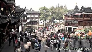 hey check out this cute petite asian giving slippery nuru massage handjob