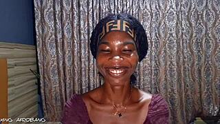 betty shows off tattooed african ass body on king afrobang casting