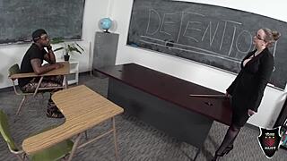 Miss andy ray's wet pussy hammered hard in detention by rome major's big cock