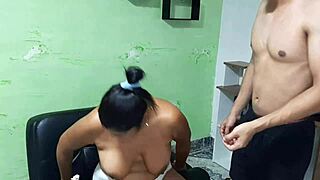 Massage leads to raw tit sucking explosion now!