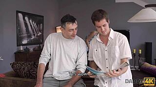 Ginger Boldly Fucks Handsome Older Man Cheating