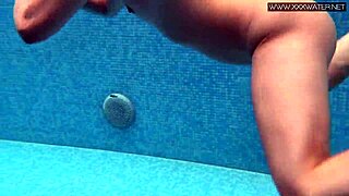 I feel so shy swimming with lady dee the cute czech girl